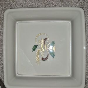 Lenox Square 9" Holiday Platter